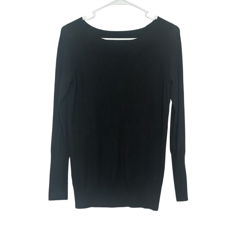 Ann Taylor LOFT Black Lightweight Knit Sweater Small NWOT Pullover